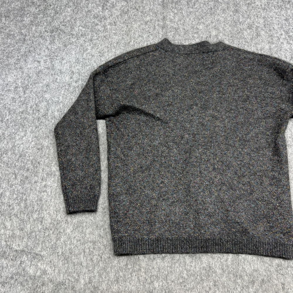 Jucca Sweater Womens Small Gray Mohair Blend V Neck Knit Pullover Made Italy‎ - Picture 12 of 16